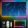 Daymeet Striscia LED per TV, 5 m, retroilluminazione a LED per TV da 55 a 85 pollici, RGBIC, cambia colore USB, musica sincronizzata, controllabile tramite app, illuminazione a LED