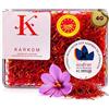K KARKOM Zafferano 100% naturale spagnolo DOP, condimento perfetto per paella e piatti gourmet, zafferano spagnolo premium in barattolo (4 gr)