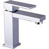 DP Griferia DP rubinetteria Quercia - Rubinetto monocomando per lavabo, colore: argento