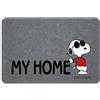 SaRani Tappeto Zerbino Ingresso Gomma Antiscivolo Resistente Fantasia Snoopy Welcome (My Home Grigio)