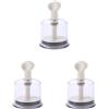 Geardeangloow 3 Set di Cinese Acupoint Cup Vacuum Twist Ventosa Cupping Dispositivo Fisico 110x73mm