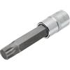 Vigor V2121 - Inserto millerighe per cacciavite, 12.5 mm (1/2''), (XZN) M14, lunghezza: 100 mm