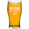 Gift Base Personalizzato Pinta Bicchiere Birreria Co Hexagon Logo Craft Birra Papà Del