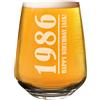 Gift Base Personalizzato Craft Birra Bicchiere Vino Vetro Data IN Su Happy Birthday 2/3