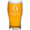 Gift Base Personalizzato Pinta Bicchiere Worlds Best Papà Nonno Outline Globo Craft Birra