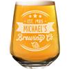 Gift Base Personalizzato Craft Birra Tumbler Vetro Della Co Rotondo 2/3 Pinta Compleanno