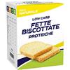 WHY NATURE Fette biscottate proteiche. Formato da 120g, una scatola contiene 4 confezioni salva freschezza da 3 fette biscottate