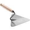 HARDY WORKING TOOLS HARDY Dreikantkelle zum Mauerwerk Verputzen Glätten Putz Kleben Werkzeuge Stiel Holzbau Renovierung Renovierungsarbeiten Spachtel zum Auftragen von Putz Größe 22 cm