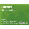 Grupo Erik Editores - Pack 10 mappamondi, 32,4 X 22,5 cm Mondo Politico e Fisico 32.4 x 22.5 cm
