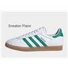 Adidas Originals Gazelle Uomo Scarpe Sportive IN Bianco e Verde Stock Limitato