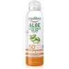 equilibra Solari, Aloe Latte Spray Solare Spf 50+, Latte Solare, con Aloe Vera, Olio di Cocco, di Argan e Vitamina E, Per Pelli Delicate, Protegge da Eritemi e Photoaging, Water Resistant, 150 ml