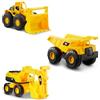 CatToysOfficial 3 Pack Caterpillar Mini Crew confezione da 3 Veicolo da costruzione, Colore Giallo, Nero, 18 cm, 82360