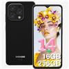 DOOGEE N55 PRO Smartphone 2024, Android 14 Telefono Cellulare, 16GB RAM+256GB ROM/1TB-TF, 6.56 HD+ 90Hz Octa Core Telefoni Iintelligenti, 5150mAh Batteria,13MP+8MP, Face ID/GPS/Widevine L1- Nero