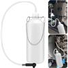 Cimown Apparecchiatura per Spurgo Freni,Serbatoio Liquido dei Freni 1L,Spurgo Freni Moto,Kit Spurgo Freni con Tubo da 60 cm per Cambio Olio e Scarico