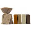 Dr.Ancient Sapone al latte d'asina + Sapone al catrame di pino + di Aleppo + Biologico Naturale Tradizionale Fatto a mano Antico - Assolutamente senza sostanze chimiche