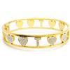 AB-GLOBAL Srl Bracciale Lettera T Rigido Oro Linea ABC MyLovly