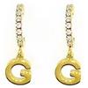 AB-GLOBAL Srl Orecchini Lettera G Oro Linea ABC MyLovly