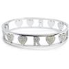 AB-GLOBAL Srl Bracciale Lettera R Rigido Argento Linea ABC MyLovly