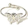 AB-GLOBAL Srl Anello Farfalla Argento MyLovly