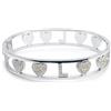 AB-GLOBAL Srl Bracciale Lettera L Rigido Argento Linea ABC MyLovly
