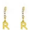 AB-GLOBAL Srl Orecchini Lettera R Oro Linea ABC MyLovly