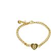 AB-GLOBAL Srl Bracciale Lettera B Catena Oro Linea ABC MyLovly