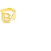AB-GLOBAL Srl Anello Lettera B Oro Strass Linea ABC MyLovly