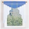 Gardinenbox Tendina corta, 100 x 100 cm (altezza x larghezza), colore blu, con passante universale, 2023700