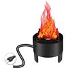 Lancoon 3D LED Fiamma di Fuoco Artificiale, 1 PEZZO Lampada a Fiamma Scintillante Artificiale a LED Effetto Fuoco da Campeggio Elettrico per Decorazione Interna di Natale, Halloween, Festival, Eventi