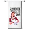 LEVLO Asciugamano da cucina retrò per casalinghe anni '50, regalo di inaugurazione della casa vintage per donne e donne a cialda asciugamano da cucina decorazione (You Undere)