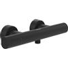 Villeroy & Boch Universal Taps & Fittings termostato per doccia, rubinetteria per doccia con sistema antiscottatura e blocco di sicurezza a 38°, miscelatore doccia a parete, rotondo, nero opaco