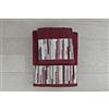 Cieffepi Home Collections NISIDA - Set 2 Asciugamani (Viso + Ospite) (Bordeaux)