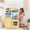 ACXIN Cucina da gioco per bambini, in legno, set da gioco con lavello, pentole e accessori da cucina per bambini a partire dai 3 anni (59,5 x 29,5 x 92 cm)
