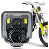 bamotoop Fari LED per Husqvarna 2014-2023 701 Enduro 701 SuperMoto FE250 FE350 FE450 FE501 FE501S TE150 TE250i TE300i (Carbonio ABS)