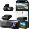 BOTSLAB Dash Cam Auto 4K+1080P con GPS e WiFi, Telecamera Auto Fronte/Retro SD 64GB inclusa, ADAS, Visione Notturna, Grandangolo 170°WDR, IPS da 2,45,Registrazione in Loop, Parcheggio 24 (G980H)