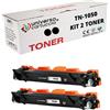 universo cartuccia® Toner sostitutivo TN1050 DR1050 da 2.000 copie XXL sostitutivo BROTHER DCP-1612W 1510 1512 1610W per MFC-1910W 1810 per HL-1210W 1212W 1110 1112 (2 TN1050)