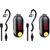 VOCA SMP Mini Walkie Talkie, radio portatile a due vie con trasmettitore FM per ristoranti, sport all'aperto, supermercati, ospedali, PMR446, 16 canali Walkie-talkie Professionali Ricaricabili, 2Pcs