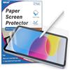 XIRON [2 Pezzi] Pellicola Protettiva in Carta per iPad A16 11a/10a generazione 10,9 2022 /11 2025, Opaca Pellicola PET per Disegnare Schizzi/Scrittura, Anti-impronta Anti-riflesso, Facile Installazione