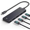 UGREEN 10Gbps Hub USB C 3.2 Gen 2 a 4 Porte Type C Adattatore Dongle Compatibile con iPhone 17 PRO Max Air MacBook PRO Air iMac XPS iPad Surface Galaxy S24 Cavo 30CM