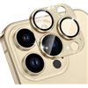 NicMool Protezione Fotocamera Compatibile con iPhone 13 Pro/13 PRO Max, Vetro Temperato Obiettivo Posteriore, Lega di Alluminio Pellicola Protettiva Fotocamera per iPhone 13 Pro/13 PRO Max - Oro