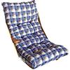 LIBEROSHOPPING.eu - LA TUA CASA IN UN CLICK Cuscino Imbottito di Ricambio per Poltrona Sedia Sdraio Harmony Relax, 105x55x14cm (Blu New)