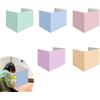 LERANXIN Divisori da Scrivania, 5 Pezzi Schermo Divisorio per Scrivania Macaron Colore, Pannello da Scrivania con Schermo per la Privacy, Divisorio da Scrivania Pieghevole Multiuso 40×30×30cm