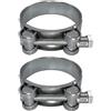 Diforma 2 fascette stringitubo rinforzate per tubi in acciaio zincato, 68-73 mm