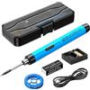 Mineup Kit Saldatore Senza Fili, Saldatore a Batteria Ricaricabile USB, saldatore a stagno con 3 Regolabili 300℃-400℃, 3 Punte di Saldatura, saldatore a stagno a batteria per Lavori Elettrici