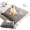 SHUOJIA Coperta Reversibile Impermeabile,Coperta per Cani e Tappetino per Gatti per Divano, Letto,Lavabile Coperta per Animali Domestici,coprisedili per Auto (S-70×50cm,Coffee Color)
