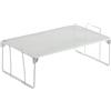 Avilia Mensola Portaoggetti con 1 Ripiano, per Cucina e Bagno - Impilabile, in Metallo, Bianco e Grigio, 41x25.5x15cm