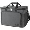 unycos - Borsa Termica Porta Alimenti 20L - Frigorifero Portatile - Lunch Box Impermeabile, Ermetica e Isotermica - Porta Pranzo di Grande Capacità per Ufficio, Viaggio o Scuola (Nero)