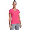 Under Armour Tech Short Sleeve V - Solid Maglietta, Donna