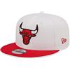 New Era NBA Chicago Bulls White Crown Team 9FIFTY Snapback cap, Größe:S/M