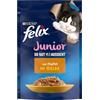 FELIX Così come appare junior cibo umido in gelatina, con pollo, confezione da 26 (26 x 85 g)